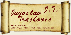 Jugoslav Trajković vizit kartica